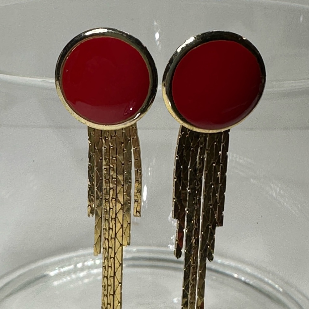 Vintage/Retro - Enamel, Post Earrings - Pre Owned